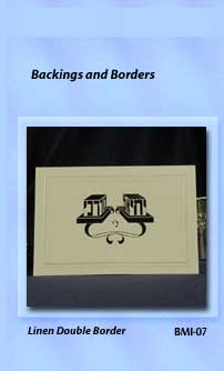 Bar Mitzvah Invitations LINEN DOUBLE BORDER
