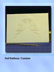 Custom with Foil and Embossing
