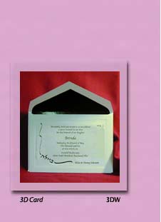 Bat Mitzvah Invitation 3D Card 