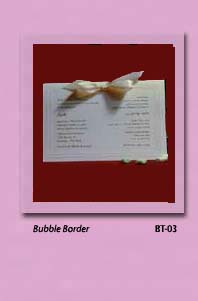 Bat Mitzvah Invitations BUBBLE BORDER