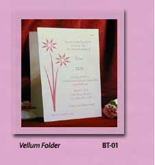 Bat Mitzvah Invitations VELLUM FOLDER