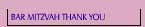 Bar Mitzvah Thank you notes