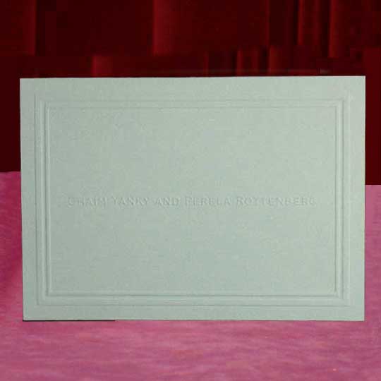 Custom Embossed Name Thank You