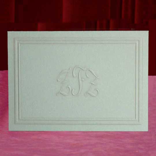 Custom Tinted Monogram Thank You