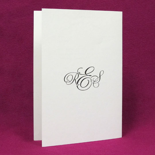 Jewish Hebrew English Wedding Invitations - Vellum Letter Mono